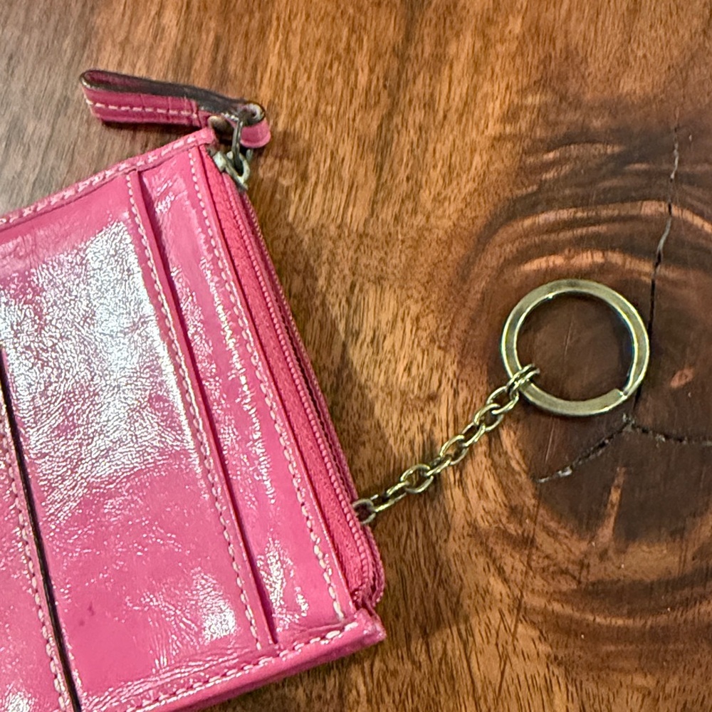 Coach Pink Leather Women's Wallet - Picture 5 of 12